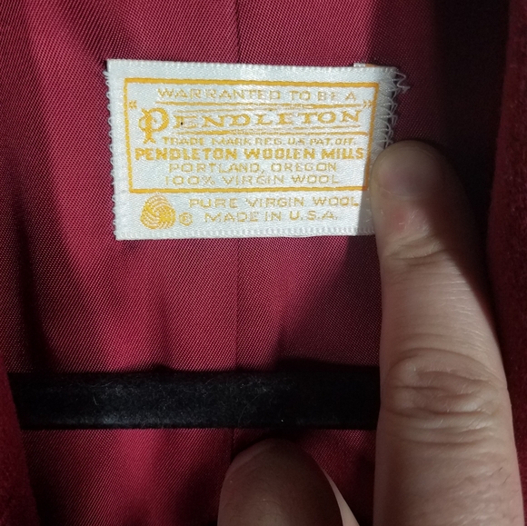 Pendleton Red Wool Blazer - Picture 4 of 5